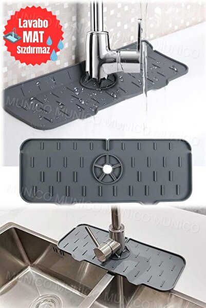 Munico Pratik ve Çok Fonksiyonlu Silikon Musluk Su Yakalayıcı Ev ve Karavan K...