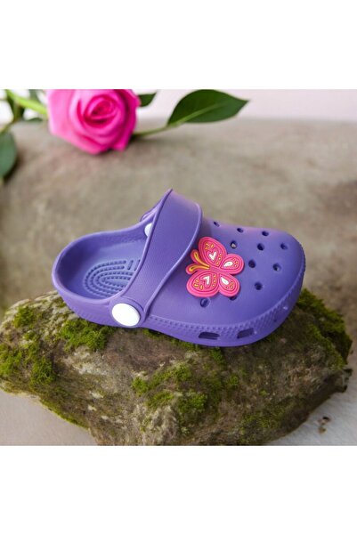 Fashion'S Girl's Sabo Eva Slippers with Butterfly Accessories