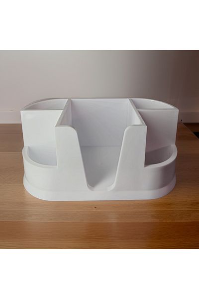 as alpa store Ops Klm 209 White Desktop Organizer - Pen Holder Organizer