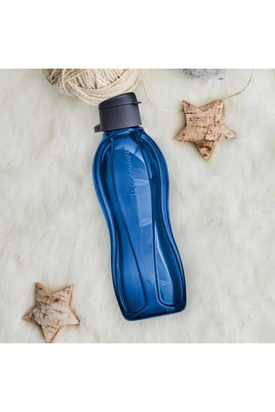 Tupperware Eco Bottle Water Bottle 1 Lt Dark Blue Bpa Free