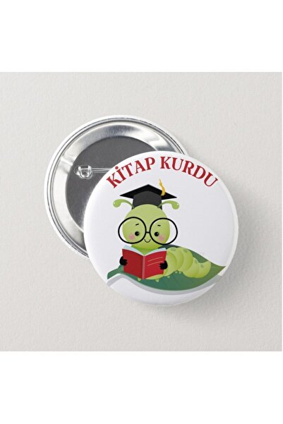 Genç Box Kitap Kurdu Çocuk Iğneli Rozet 10 Adet