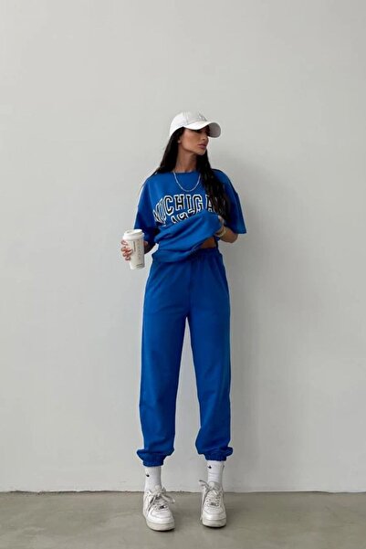 MODARİCH 1975 Michigan Crew Neck Oversize Σετ φόρμας Jogger - Μπλουζάκι με στ...