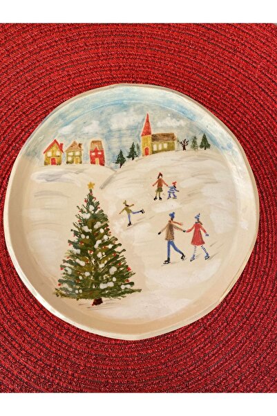 Naranja Ceramics El Yapımı Seramik Sunum Tabağı