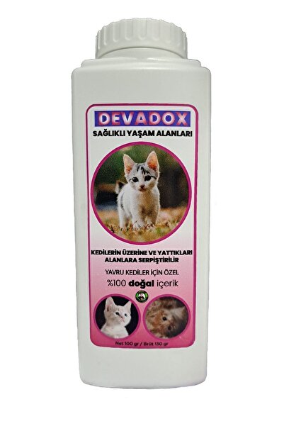 devavit Yavru Kediler Için Doğal Bit Pire Dış Parazit Tozu 100 gr