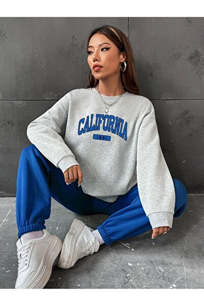 MODARİCH California 1991 Sax Blue Jogger Gri Hanorac Partea de jos Top Set de...