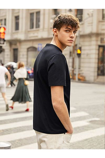 Mythologie Whatever T-shirt - Μαύρο, εμπριμέ, Oversize, Crew Neck, Κοντό μανίκι