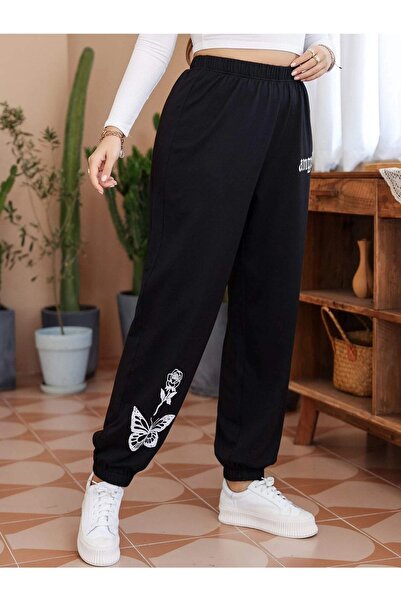 Mythologie Φούτερ Angel Jogger με στάμπα - Μαύρο ελαστικό πόδι ψηλόμεσο