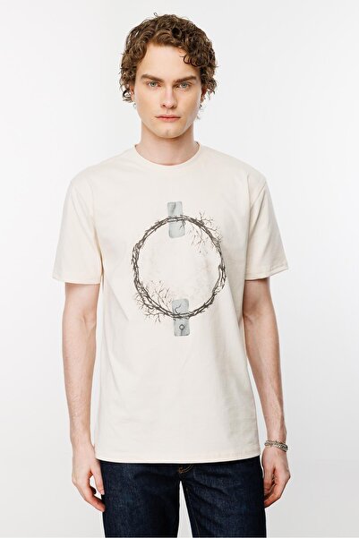Nors Thorn Regular T-Shirt - Logo, Bone Pattern