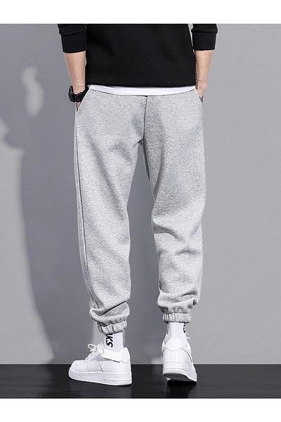 Mythologie Mountain Logo Sweatpants Jogger - Γκρι εμπριμέ λαστιχένιο πόδι ψηλόμεσο χειμώνα
