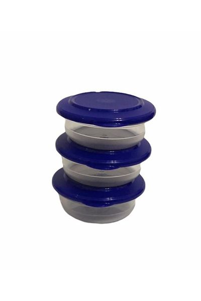 Tupperware Crystal 275 ml Blue Cover Crystal Set of 3