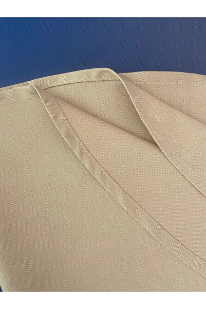 Zeren Home Liquid Resistant Round Care Free Linen Tablecloth Cappuccino