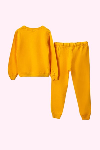 TRENDYOLKIDS Помаранчевий жіночий сезонний костюм тонкий Orme Basic TKDAW25AU00016