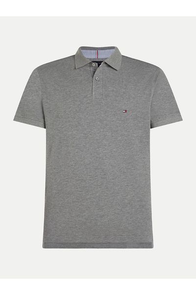 Tommy Hilfiger MW0MW17770 - STŘEDNĚ ŠEDÉ HEATHER tričko Polo Neck