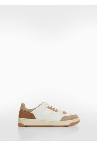 MANGO Man Sneakers aus Ledermix
