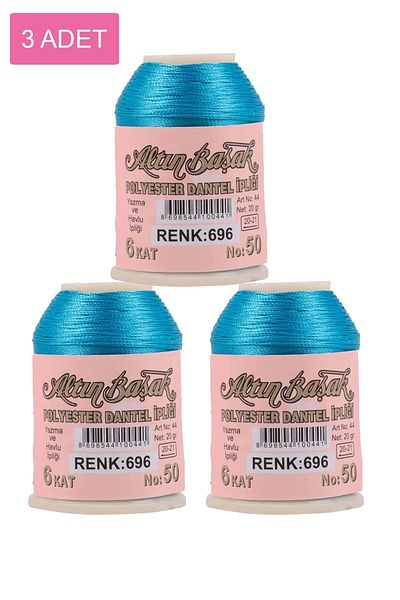 Royaleks 3 pieces of goldenrod lace and lace rope 20 gr - royaleks - no: 696