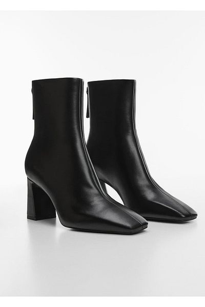 MANGO Woman Stiefelette mit Reißverschluss und geschlossenem Schaft