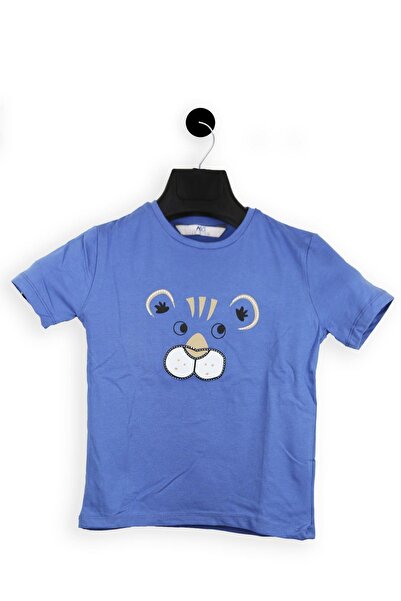 ASG TEKSTİL Παιδικό μπλουζάκι με σχέδιο λιονταριού - κοντομάνικο