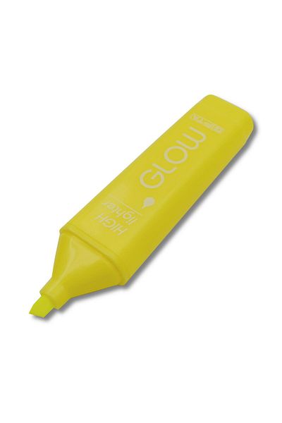 Gıpta Neon Yellow Highlighter Glow Pen - Cut Point, 10 Pieces