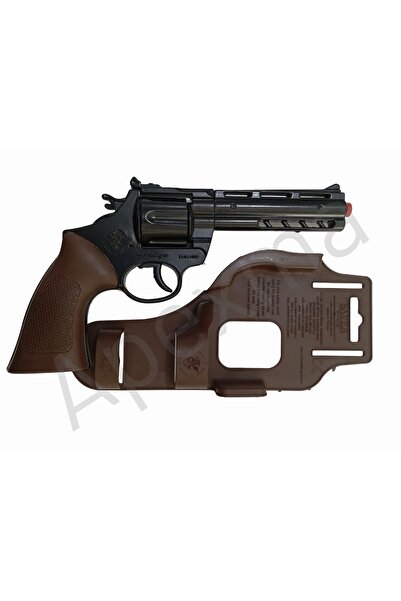 Apexma Metal Kapsül Mantar Mermili 25 Cm Revolver - Mantar Kapsüllü Sekiz Patlar Mantar Tabancası