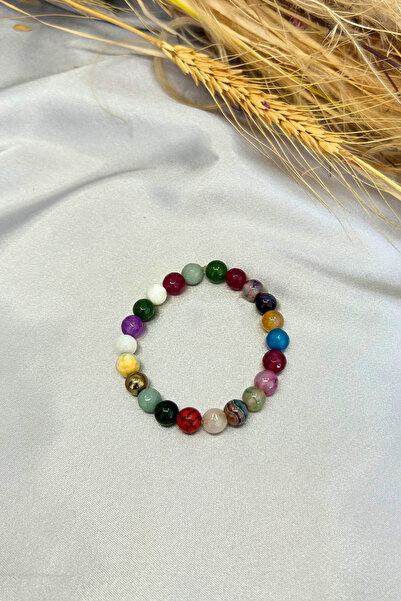 Suerte Accessories Amazonite Strawberry Quartz Morganite - Jade Handmade Bracelet, Coral Citrine Onyx Agate Apatite