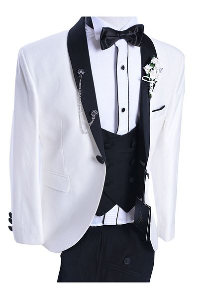 Doctor junior Black Lapel 8 Piece Kids Tuxedo Suit