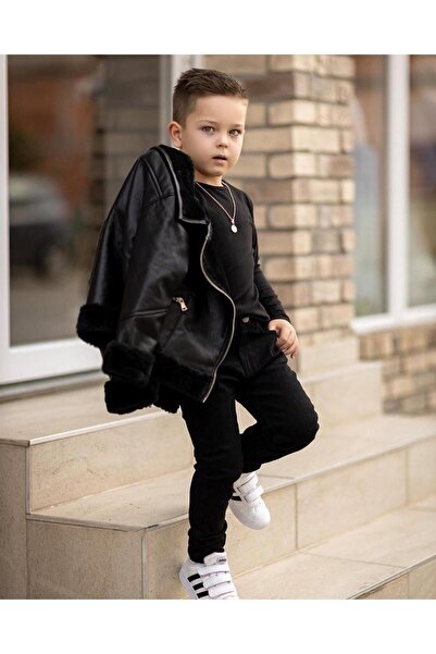 KİDY LOVE Set de haine din piele pentru copii Star Gogo Kids unisex (3 bucăți)