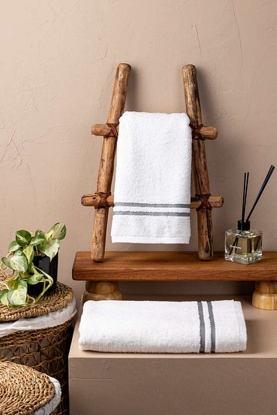 FH finehome Σετ μπάνιου Pavia Cotton - Πετσέτα και Sabot