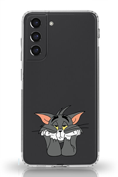 moonset Samsung Galaxy S22 Uyumlu Tom Tasarımlı Baskılı Şeffaf Telefon Kılıfı