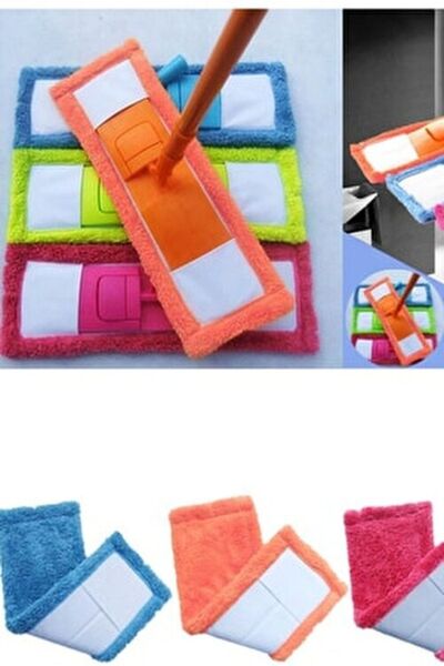 Single ( 2 Adet ) Mikrofiber Mop Yedek Bez Standart Tüm Modellere Uygun 40 Cm