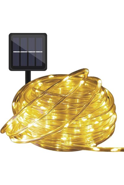 MENFRY Solar Enerjili Neon Led Dış Mekan Bahçe Teras Balkon Ağaç Aydınlatması...