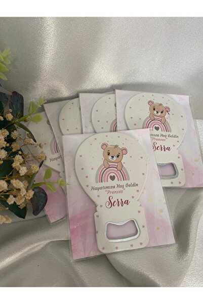 Gizem Graphic Pembe Ayıcık Gökkuşağı Temalı Açacak Magnet 20'li Paket