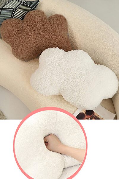 Nurnivus Cloudy Bulut Çocuk Odası Yastık Salon Oda Dekoratif  Welsoft Peluş İ...