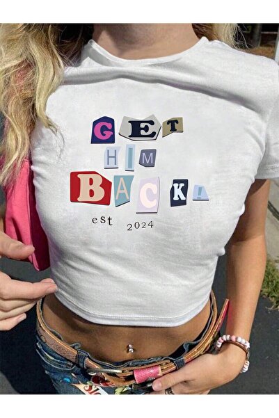 Jose Clothing BLUZĂ CROP TOP CU MÂNECĂ SCURTĂ PENTRU CORP IMPRIMAT FEMEI