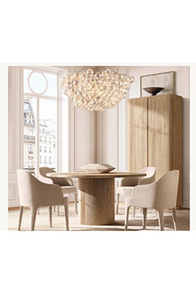 Latanwood Roundy Ahşap Yemek Masası