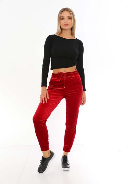 moda bizimle Velvet Sweatpants
