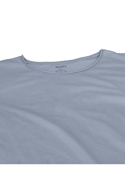 Nors Μπλουζάκι με κανονικό χαλαρό γιακά - Ανοιχτό μπλε