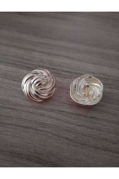 İMREN AKSESUAR 2.5 cm Wide Gold Metal Knob - 1 Pack 6 Pieces