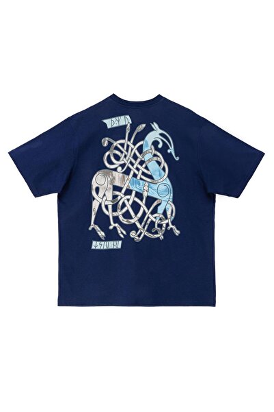 Nors Μπλουζάκι μεγάλου μεγέθους Gods of Horses and Snake - Ναυτικό μπλε