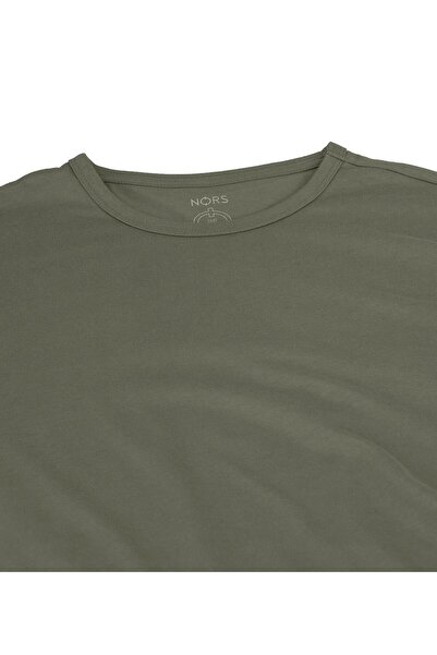 Nors Μπλουζάκι με λαιμόκοψη σε χακί χρώμα