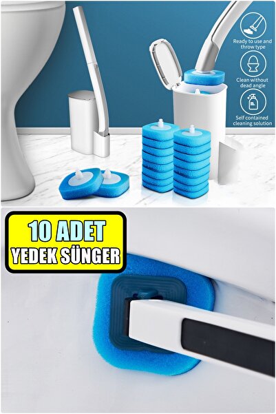 MUHEN Ανταλλακτικές κεφαλές καθαρισμού τουαλέτας σφουγγαριών μιας χρήσης - Σε...