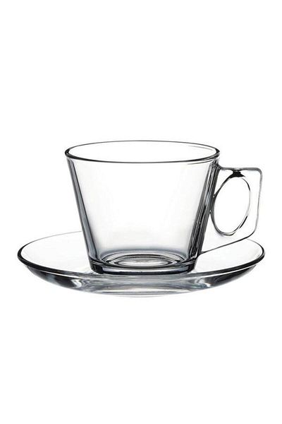 Paşabahçe 1002944 Vela 6-Piece Teacup with Handle - 195 ml