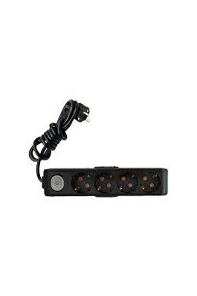 VİKO Multi-let Dörtlü Anahtarlı 3 Metre Siyah