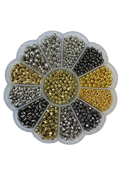 By MO Accessories 13 Bölmeli Papatya Kutuda Akrilik Ara Aparatlarla Takı Yapı...