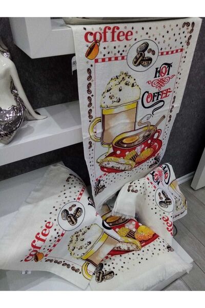 EVRİZON 40*60 Рушник з принтом «Чашка» 2 шт.