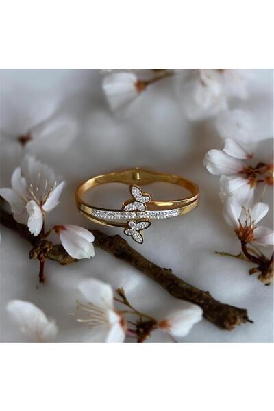 La Passion Bijoux Taşlı Kelebekli Kelepçe Bileklik