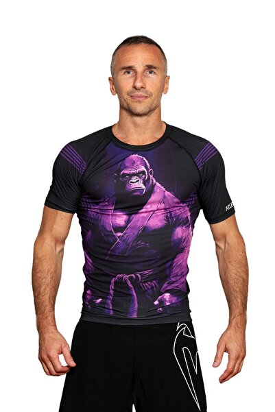 Atletix Gorilla BJJ Rashguard ranked compression T-shirt