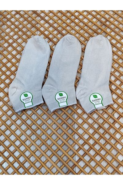 Rocks For Men's Bamboo Booties - 3 Pairs Seamless Socks Set