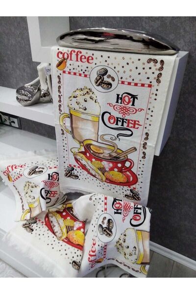 EVRİZON 40*60 Рушник з принтом «Чашка» 2 шт.