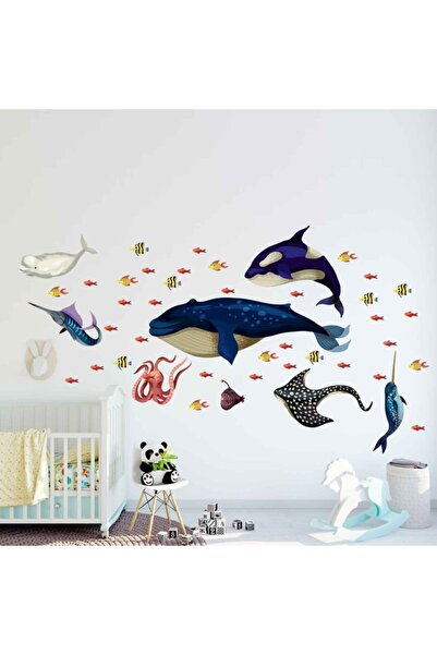 Kt Grup Underwater World - Sea and Ocean Vivid Wall Sticker Set