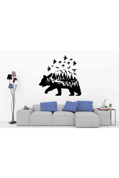 Kt Grup Moderni set naljepnica s medvedima i pticama - Dnevna soba i salon